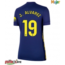 Camiseta Atletico Madrid Julian Alvarez #19 Visitante Equipación para mujer 2025-26 manga corta